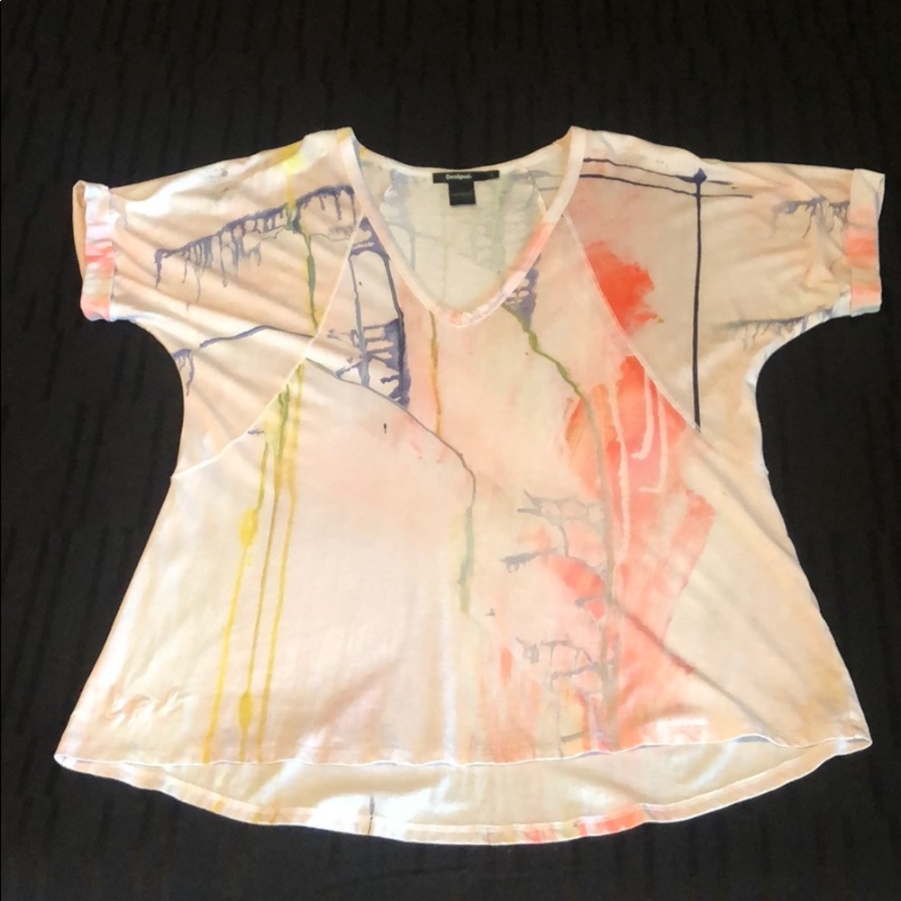 Desigual Canvas Print Shirt